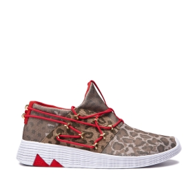 Supra Mens MALLI Animal/white Low Top Shoes | CA-22932